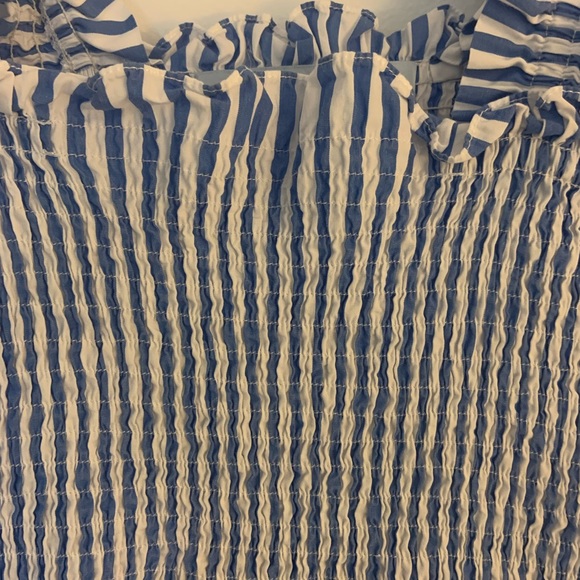 RARE! Hill House Home Ellie Nap Dress in Blueberry Stripe Size S - Picture 3 of 5